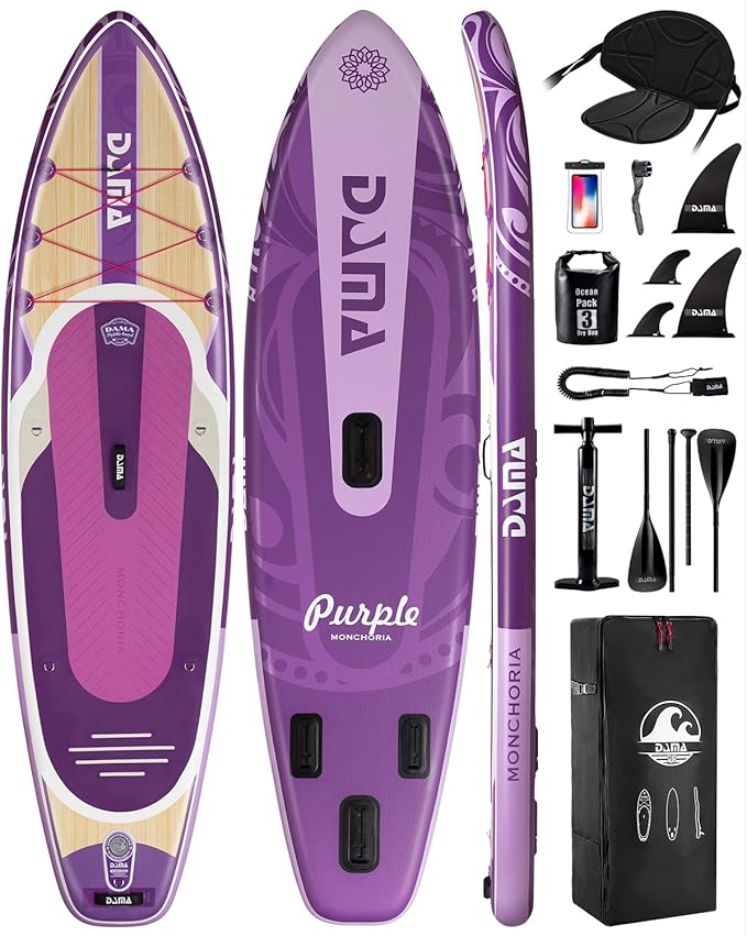 DAMA 11'*34"*6" Stand Up Paddle Board, Inflatable Paddle Board,Inflatable Paddle Boards for Adults w/a Wide, Smooth and Non Slip Deck, Versatile Styles, Suitable for Adults