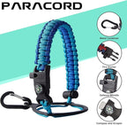 Stainless Steel Flask Water Bottle - 32oz/40oz/64oz Insulated Water Bottle with Straw & Spout Lids, Paracord Handle, Strap Sleeve, Protective Cup Mat, Hydro Thermo Perfect for Sports Office