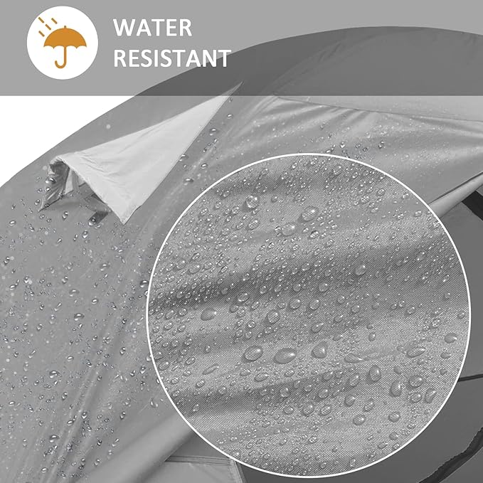 Bessport Camping Tent 1/2 Person Tent Waterproof Two Doors Backpacking Tent Easy Setup Lightweight for Outdoor, Hiking Mountaineering Travel