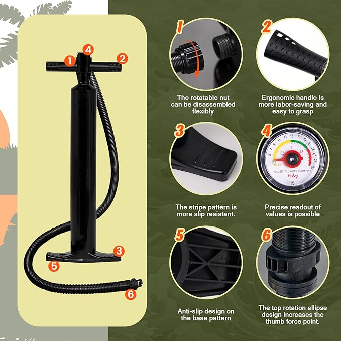 FunWater Inflatable Stand Up Paddle Board with Premium SUP Paddleboard Accessories, Anti-Slip EVA Deck, 11'/10'6'' Paddle Boards for Adults & Youth of All Skill Levels