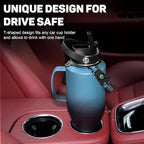 Water Bottle 40oz, Insulated Tumblers with Handle & Straw Lid, Insulated Water Bottle Fits in Cup Holder, Double Wall BPA-Free, Stainless Steel Travel Cup Leak-proof to Keep Cold 24H&Hot12H