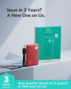 INIU Portable Charger, Ultra Slim 10000mAh 45W PD Power Bank, Fast Charging Mini Battery Pack, Travel Trip Family Essentials Powerbank for College Students Travelers Teen Boys Girls, Red