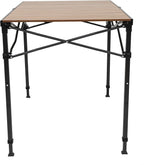 ALPS Mountaineering Overlanding Table, Aluminum Roll-Top with Wood-Look, Adjustable Height
