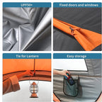 EchoSmile Instant Pop Up Camping Tent, 2/4/6 Person, Easy Setup Tent, Water Resistant Dome, Portable with Carry Bag