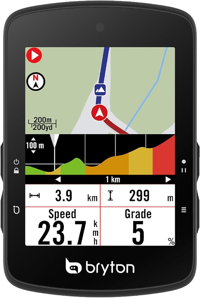 Bryton Rider S510 2.8 Inch Color LCD Touchscreen GPS Bike/Cycling Computer, Offline USA Map, Compatible with Bike Radar, 30hrs Long Battery Life, Navigation with Turn-by Turn Follow Track Waterproof