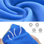 Fleece Sleeping Bag Liner, 75" Long Zipper Microfiber Fleece Travel Single Sleeping Bag Camping Blanket, Indoor Outdoor Blanket for Adults & Children