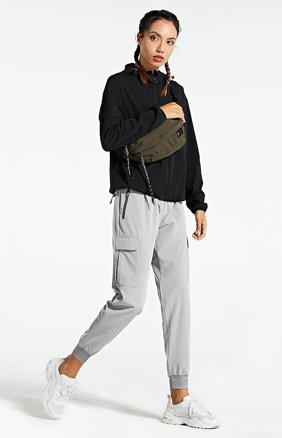 Libin Women's Cargo Joggers Lightweight Quick Dry Hiking Pants Athletic Lounge Casual Travel