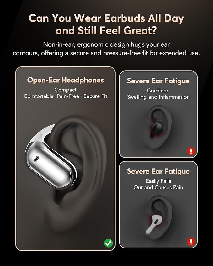 EUQQ AI Translation Earbuds, Language Translator Earbuds Real Time for 144 Languages,audifonos traductores inglés español,Bluetooth 5.4 LCD Touch Screen Earphones,Ideal for Travel Business Learning