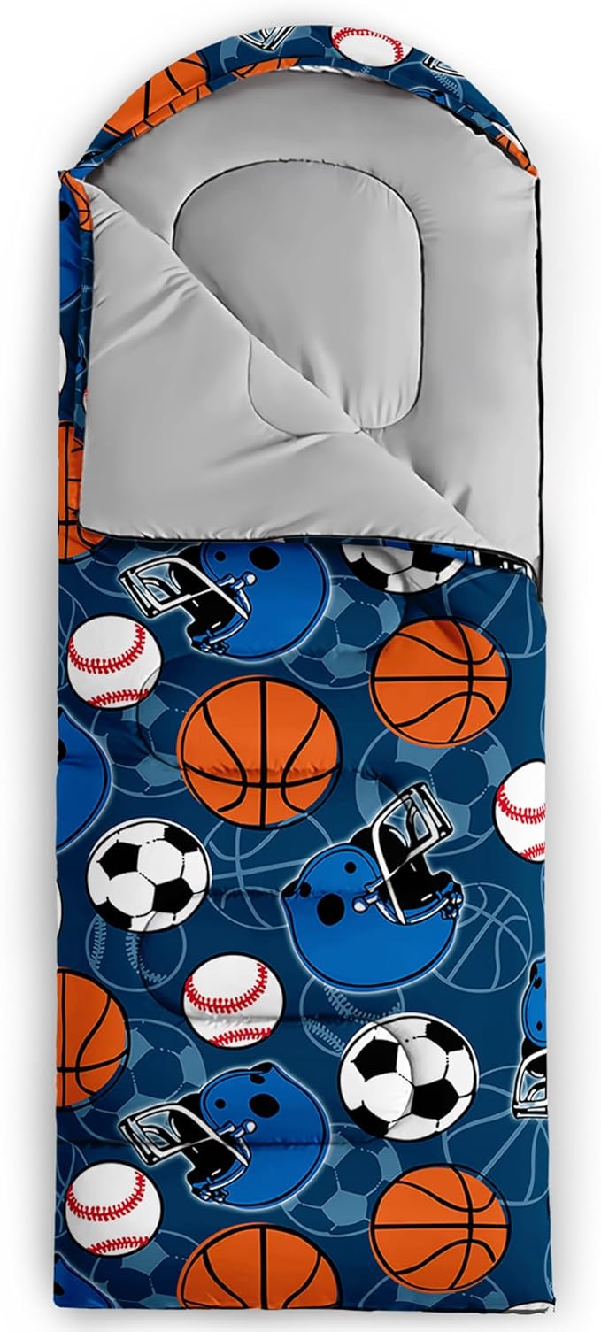 BSNTHO Camping Sleeping Bags,3 Season Warm & Cool Weather,Lightweight,Waterproof Sleeping Bags for Adults & Kids,Traveling,and Outdoors,Camping Gear Equipment