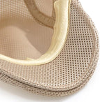 2 Pack Men's Mesh Cap Breathable Summer Newsboy Hat Adjustable Beret Ivy Cap Irish Cabbie Driving Hunting Hats