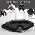 3D Advanced Eye Mask for Sleeping，Ultra Delicate Soft Skin Friendly Eye mask，100% Blackout Sleep Eye Mask for Sleep, Eyelash Extension Sleep mask
