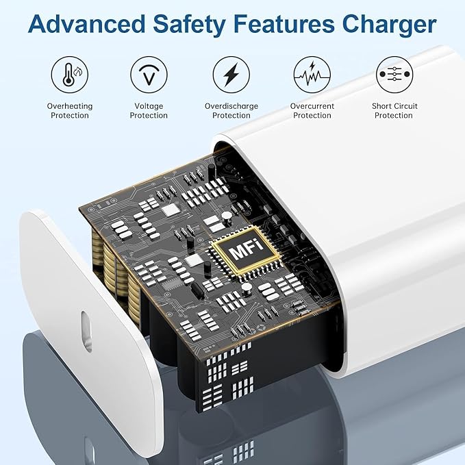 2 in 1 Apple Watch Charger,6ft Fast Magnetic iWatch Charger/USBC to USB C Charging Cable Cord and Type C Wall Charging Block for iWatch Series 10/9/Ultra/8/7/SE/6/5/4/3/2/iPhone 17 Pro Max/16 Pro/15