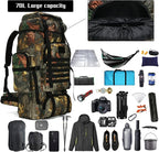 Hiking Backpack for Men 70L/100L Camping Backpack Military Rucksack Molle 3 Days Assault Pack for Climbing