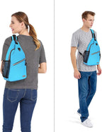 MOSISO Sling Backpack, Multipurpose Crossbody Shoulder Bag Travel Hiking Daypack