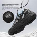 Kricely Men's Trail Running Shoes Non Slip Hiking Shoes Tennis Shoes Fashion Sneakers Workout Footwear