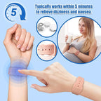 Hion Motion Sickness Bracelets Sea Sickness Wristbands for Motion Sickness/Morning Sickness/Pregnancy Nausea Anti Nausea Wristband Acupressure Nausea Bands Motion Sickness Bands（2Pairs-Pink+Beryl