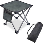 Camping Stool Portable, 13.7 Inch Folding Stool for Outdoor Gardening, Fishing, BBQ, Hiking with Carry Bag(400 LBS Capacity)