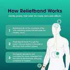 Reliefband Flex Anti-Nausea Wristband for Motion Sickness, Morning Sickness, Travel & Vomiting Relief – FDA Cleared, Drug-Free, Fast-Acting Nausea Relief Band