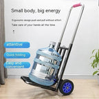 Large Folding Hand Truck Portable Retractable Trolley for Shopping Camping and Transport Magic Trailer Luggage Cart for Easy Household Handling