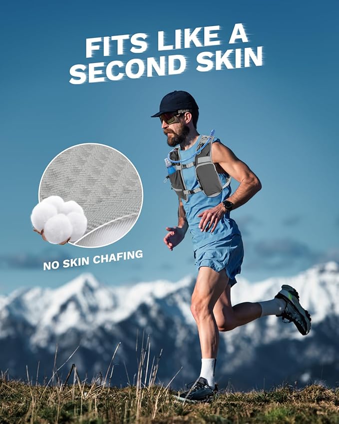 Running Vest for Women and Men, Hydration Running Backpack, Runners Vest, Hydration Vest for Walking, Marathon, Hiking