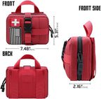 Upgrade Molle Rip Away Ifak Pouch, Tactical Small Belt First Aid Pouch Medical Utility EMT Pouch Only