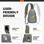 SKYSPER Sling Bag RFID Crossbody Sling Backpack Cross Body Shoulder Bag Travel Hiking Daypack for Women Men