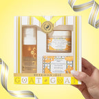 Beekman 1802 Honey & Orange Blossom 3-Piece Body Care Set – Goat Milk Skincare Gift Set with Bar Soap, Whipped Body Cream & Hydrating Body Mist – Travel Size Body Care Kit