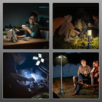 Telescopic Camping Lights Rechargeable 14000 mAh Led Multifunction Magnetic Lanterns Job Site Lighting Cordless Dimmable Camping Tent Lamp Portable Power Supply 6000LM IPX5 Waterproof