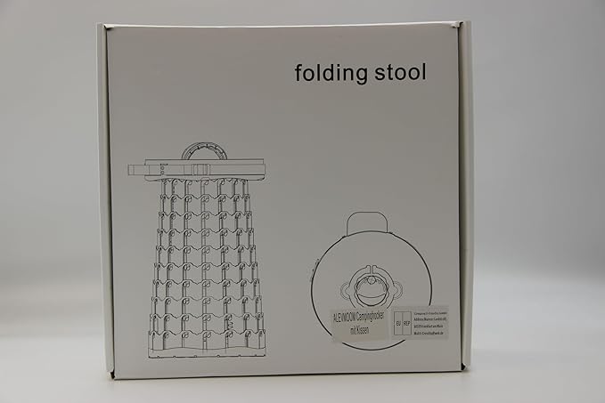 ALEVMOOM Upgraded Portable Collapsible Stool with Cushion,Telescoping Folding Stool for Adults,Yet More Sturdy Camping Stool with Load Capacity 1000lbs,for Outdoor Garden Hiking BBQ