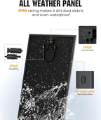 18BB 1000 Watt Solar Panel, 5pcs 200W N-Type Solar Panels, 25% High-Efficiency Monocrystalline Module PV, for 12V/24V Battery, Home, Trailer, Camping, Marine, Boat, Farm, RV and Off-Grid