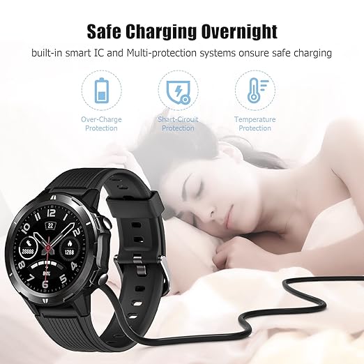 Smart Watch Charger for Letsfit Willful YAMAY VeryFitPro, [ 2-Pack 3.3-Feet ] Replacement Magnetic Watch USB Charging Cable Cord for SW021 SW023 Letsfit ID205L ID205U ID205S SW025 Uwatch 3S 3 2 2S