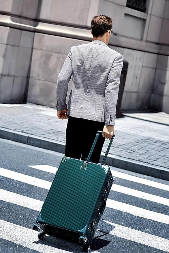 HotWay All Aluminum Carry On Luggage, 20 Inch Hard Shell Suitcase with Spinner Wheels and TSA Lock, Luggage for Travel (22x14x9 Airline Approved)