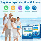 MQ 20ct Motion Sickness Patches, Dark Color, Sea Sickness Patches Non Drowsy & Waterproof, Cruise Ship Travel Essentials, Fast Acting & Long Lasting 72H