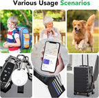 Air Tracker Tags-4 Pack: Smart Bluetooth Tracker, Item Finder Works with Apple Find My (iOS Only) App, Trakcer Tag Locator for Keys, Luggage, Satchel, weTag mini. (Not for Android Devices)