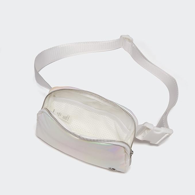Pander Everywhere Belt Bag for Women, Fashion Waist Packs, Crossbody Bags with Adjustable Strap (Iridescent).