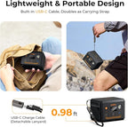 powkey Laptop Power Bank 30000mAh 100W Portable Charger PD 3.0 Fast Charging 96Wh LiFePO4 Power Station with USB-C Cable,Battery Backup for Laptop Phone Travel Camping Office Emergency Home