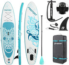 FBSPORT 11' Premium Stand Up Paddle Board, Yoga Board with Durable SUP Accessories & Carry Bag | Wide Stance, Surf Control, Non-Slip Deck, Leash, Paddle and Pump for Youth & Adult