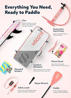 SLOOSH Inflatable Stand Up Paddle Board, 10'6" Inflatable Paddle Boards with Premium Accessories, Non-Slip EVA Deck, Ultra-Light Carry Bag Pump, Meander SUP for Youth & Adults