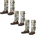 QOGIR Snake Gaiters 3 Pack: Durable Snake Guards for Hunting, Snake Gaiter Leggings for Men & Women, Snake Bite Protection for Lower Legs, Snake Proof Gaiters