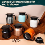 27Oz Thermal Coffee Carafes For Keeping Hot/Cold, Stainless Steel Coffee Carafe, Dustproof Insulated Water Carafe for Party/Home,Blue