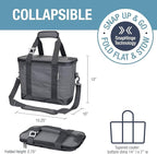 CleverMade Collapsible Insulated Cooler Bag – Leakproof Soft Folding Cooler for Beach, Travel, Car