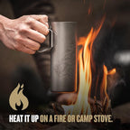 GRAYL UltraPress Titanium 16.9 oz Water Purifier & Filter Bottle for Hiking, Backpacking, Survival, Bushcraft, Travel (Olive Drab)