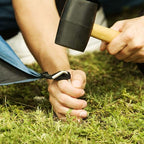 100 Pack Tent Stakes 6-3/4”Galvanized Steel Metal Tent Stakes Pegs, Garden Stakes Edging Fence Hooks Pegs for Camping, Shelters, Tarp, Canopies, Christmas Decoration Stakes