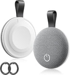 Air Tracker Tags-2 Pack, Bluetooth Tracker Works with Apple Find My (iOS Only), Smart Tag with Keychain, Item Finder for Luggage/Key/Suitcase/Pets/Wallet, Replaceable Battery (Gray)