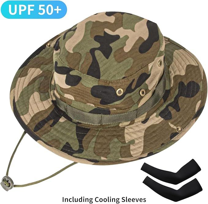 Sun Hats for Men Women Bucket Hat UPF 50+ Boonie Hat Foldable UV Protection Hiking Beach Fishing Summer Safari
