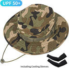 Sun Hats for Men Women Bucket Hat UPF 50+ Boonie Hat Foldable UV Protection Hiking Beach Fishing Summer Safari
