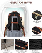 LOVEVOOK 56L Travel Backpack for Women & Men, Airline Approved Carry On Luggage with 3 Packing Cubes, TSA Overnight Bags, Waterproof Personal Item Bag, Weekender Essentials Backpacks fits 17" Laptop