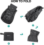 BOVIP 20L Hiking Backpack Lightweight Packable Hiking Daypack Small Travel Outdoor Foldable Shoulder Bag Black