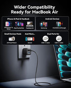 INIU Slimmest 10000mAh 45W PD Fast Charging Portable Charger & 2-Pack 30W PD Fast Charging, [USB-C + USB-A] Wall Charger Combo