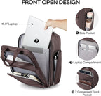 Hanke Softside Underseat Carry On Luggage with Wheels,Travel Luggage Rolling Bag Small Suitcase，Coffee, Underseater 16-Inch